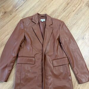 Steve Madden Tan Leather Blazer